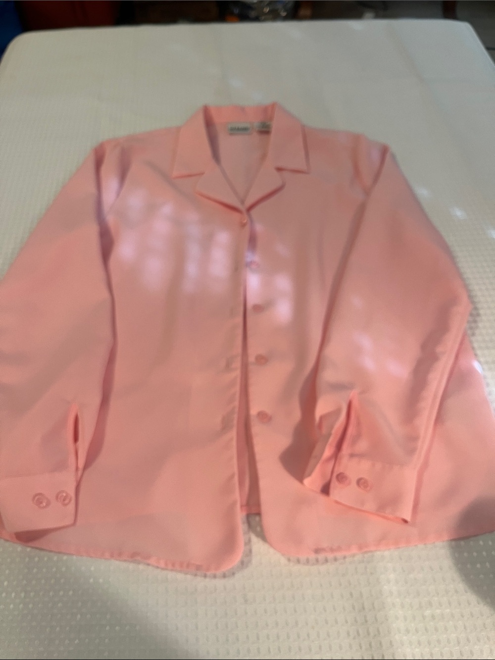 Liz Baker Women’s Pink Button-Front Blouse